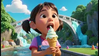The Ice Cream Bridge Melts Away | Sweet Adventure Rhyme for Toddlers | Fun Imaginative Song for Kids