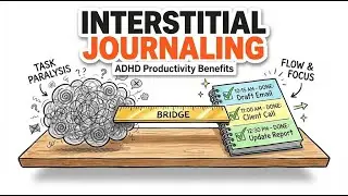 Stop Task Paralysis | Interstitial Journaling (ADHD Bullet Journal & Planner)