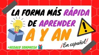 🔴 Cómo usar A y AN en INGLÉS - INGLÉS en 123 ✏️