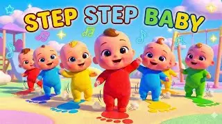 Step Step Baby Song 👣 | Follow Baby Steps | Step Step Step 👣 Baby Walking Song | @Lullidoo