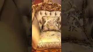 Ultimate Hand-Carved Birchwood Sofa with Gold Leaf Accents | Luxury Design Inspiration