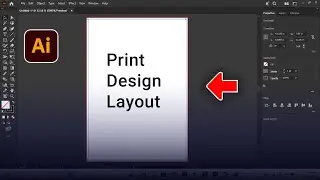 Print Template Layout Design in Adobe Illustrator 2026
