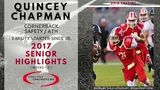 Quincey Chapman - 2017 Senior Highlights (Weeks 1-3)