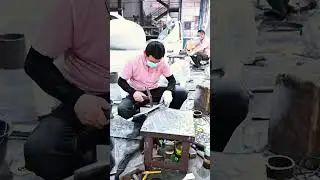 Watch how raw metal becomes timeless art. #frp #customsculpture #sculpture #fiberglasssculpture