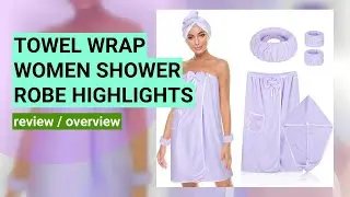 Review: Women's Adjustable Towel Wrap & Hair Drying Towel Set