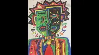 How to draw a cubist face step by step