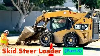 CAT&reg; SKID STEER LOADER in Action (Part 8/12) ~ Water Main Replacement Project 
