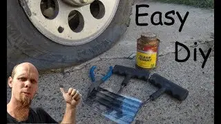 easy diy 2min flat tire repair at home