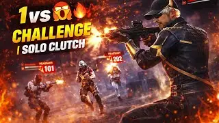 😱🔥👽1vs3 Challenge 🎯😱 | Solo Clutch 🔥💯 #viral 