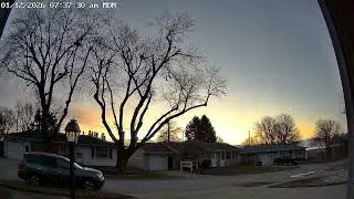 Time Lapse Sunrise January 12, 2026