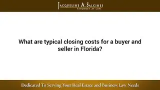 Typical Closing Costs in Florida