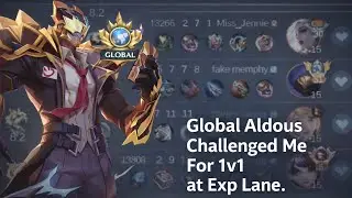Игрок Global Fredrinn столкнулся с вызовом от игрока Global Aldous в одиночной очереди на линии о...