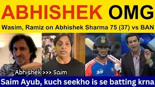 Pak media getting fan of ABHISHEK Sharma 75 (37) | ind vs Ban Asia Cup highlights 2025 | Pak reacts