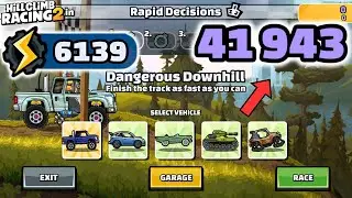41943 points (6139gp) in Rapid Decisions Team Event - Best Runs - Hill Climb Racing 2