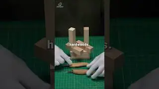 What wood do we use most? It's basswood! Easy to carve and great for beginners🪵 #WoodCarving #Wood