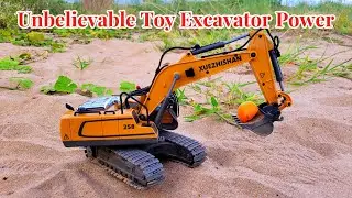 Unbelievable Toy Excavator Power Sand Digging Test