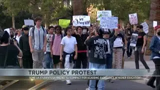 UA students protest Trump compact affecting DEI policies