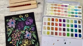 ASMR with New Art Supplies ft. Grabie Metallic Watercolors 👀🎨💦