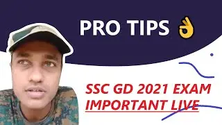 Pro Tips for Cracking SSC GD 2021 Exam | Important Live