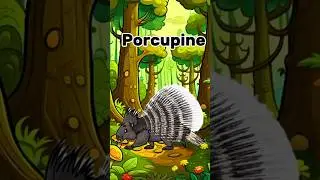 Porcupine &ndash; The Spiky Animal #forkids#learnWithFun#educationalKids#SmartyToon#fun