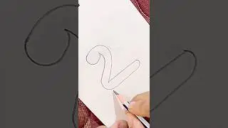 Easy snake drawing#satisfying #easydrawing #snake