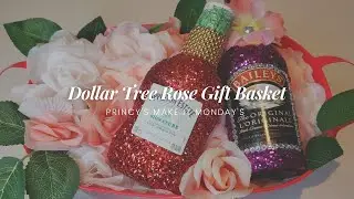 DIY Bling Bottle Valentine's Day Gift Basket | Dollar Tree Gift Basket | Make It Monday's - DYTY