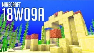 ►WATER STRUCTURES & CORAL BLOCKS! | Minecraft 1.13 | MC 18w09a◄ | iJevin