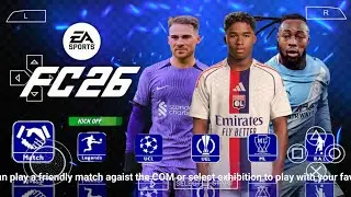 EA SPORTS FC 26 PPSSPP Android Mobile Оригинальная PS5 Камера PSP HD Лучшая графика Новые комплек...