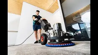 Orbital encapsulation carpet cleaners with VLM(very low moisture)