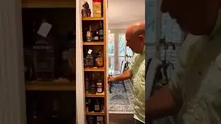 This man&rsquo;s hidden liquor cabinet.