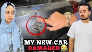 new ghar ki parking mai meri new car thuk gai😭| big loss💔