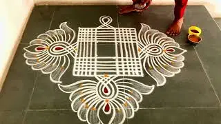 Easy padikolam designs| Simple muggulu designs| easy rangoli designs| Beginners kolam