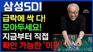 [ 삼성SDI - 속보 ] 급락 긴급분석🚨'이것'만 알면 풀매수 하고 싶을걸요? 👉 생각보다 클 겁니다  // 2차전지연구소