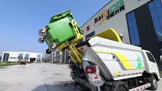 BY-LH4500 Electric Garbage Truck | 4.5 Ton Smart Sanitation Vehicle in Action!