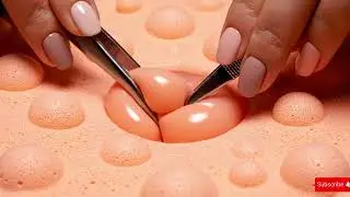 Deep Silicone Hole Filling Removal ASMR | Colorful Foam Extreme Close-Up Satisfying End