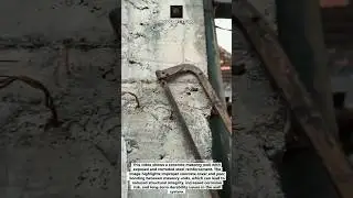 Exposed Rebar in Concrete Wall Explained #construction #civilengineering #shorts