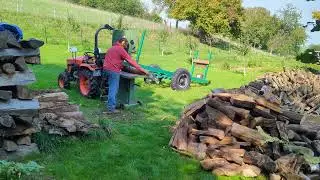 On prépare le bois pour l'hiver ! #tracteur #bois