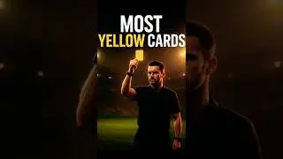 Most Yellow Cards In Football&rsquo;s History!🟨⚽️#shorts