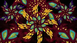 4K Video Loop: Vibrant Psychedelic Mask | VJ Loop & Background Video Loop 3/4
