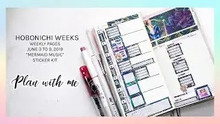 HOBONICHI WEEKS Plan With Me | Mermaid Music Sticker Kit | paperjoyph