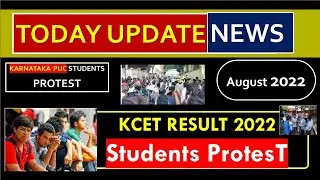 KCET RESULTS 2022 Protest || Parents and Students Protest in front of KEA board | Today News Update