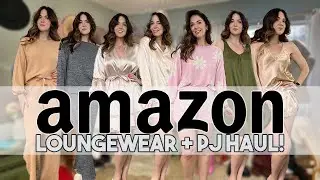 AMAZON LOUNGEWEAR HAUL + TRY ON | Chic PJ's + Loungewear for Fall!