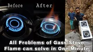 How To Repair Gass Stove Low Flame |How To Clean Gass Stove Burner |Kitchen Hacks