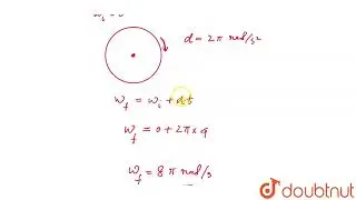 Starting from rest a wheelrotates with uniform angular acceleration 2 pi rads^(-2).After 4s ,if ...