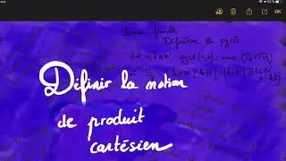 Chapitre 1 - Notion - produit cartésien