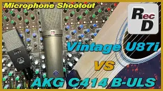 Vintage Neumann U87 vs AKG C414 B-ULS | Microphone Shootout | Acoustic guitar