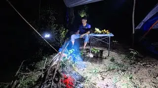 Motor Camping Fishing and Cooking at The Jungle Village
