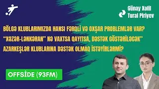 Azərbaycan şirkətləri yerli futbol klublarına niyə sponsor olmalıdır? - OFFSIDE @SaglamRadio-93fm