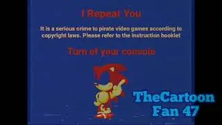 (FALSO) Pantalla Antipiratería de Sonic CD