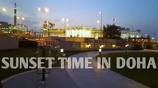 Sunset in Doha || Qatar sunset view || corniche qatar